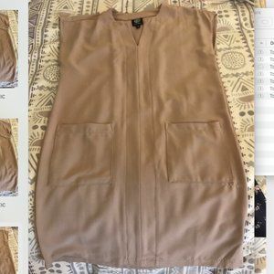 *NEVER WORN* Bobeau Beige Dress w/ Pockets (XS)